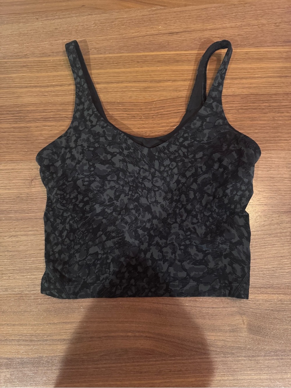 Lululemon align Cropped Tank Top leopard size 8